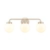 Elk Showroom Fairbanks 2275'' Wide 3Light Vanity Light, Brushed Nickel and Opal EC89984/3